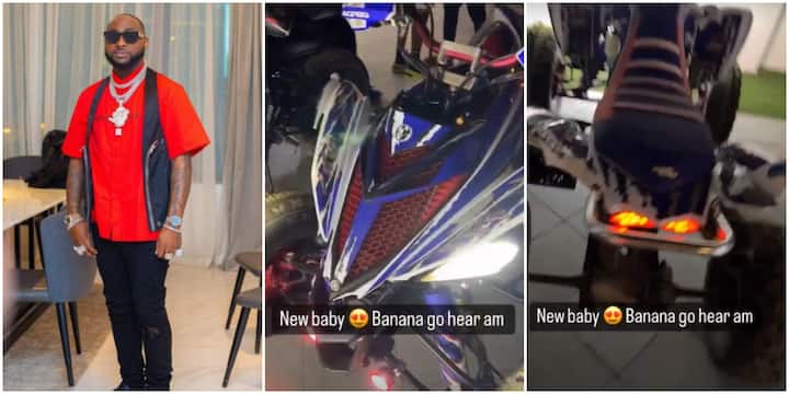 Banana Island Go Hear Am”: Davido Vows As He Takes Delivery of New Quad Bike, Loud Sound Sparks Reactions