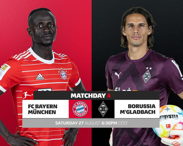 LIVE STREAM: Bayern Munich vs Monchengladbach (Bundesliga 2022/23)