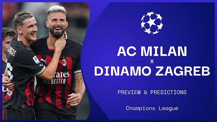 Stream Live: AC Milan Vs Dinamo Zagreb