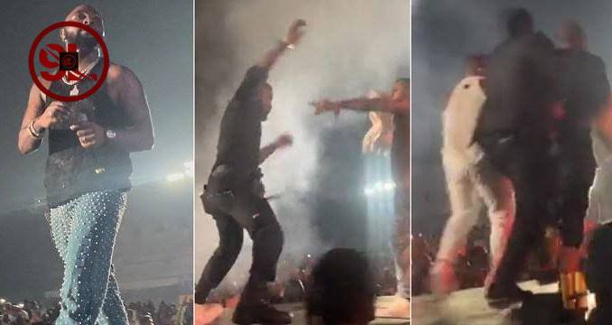 Moment Davido Nearly Gives Man Upper Cut For Advancing Towards Him During “Timeless” Concert (Video)