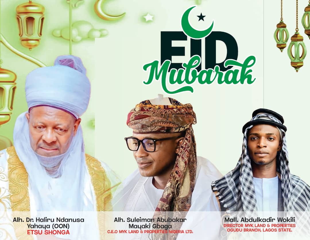 A Heartfelt Thank You on the Joyous Occasion of Eid Mubarak  from the CEO of MYK Lands and Properties Nigeria Ltd