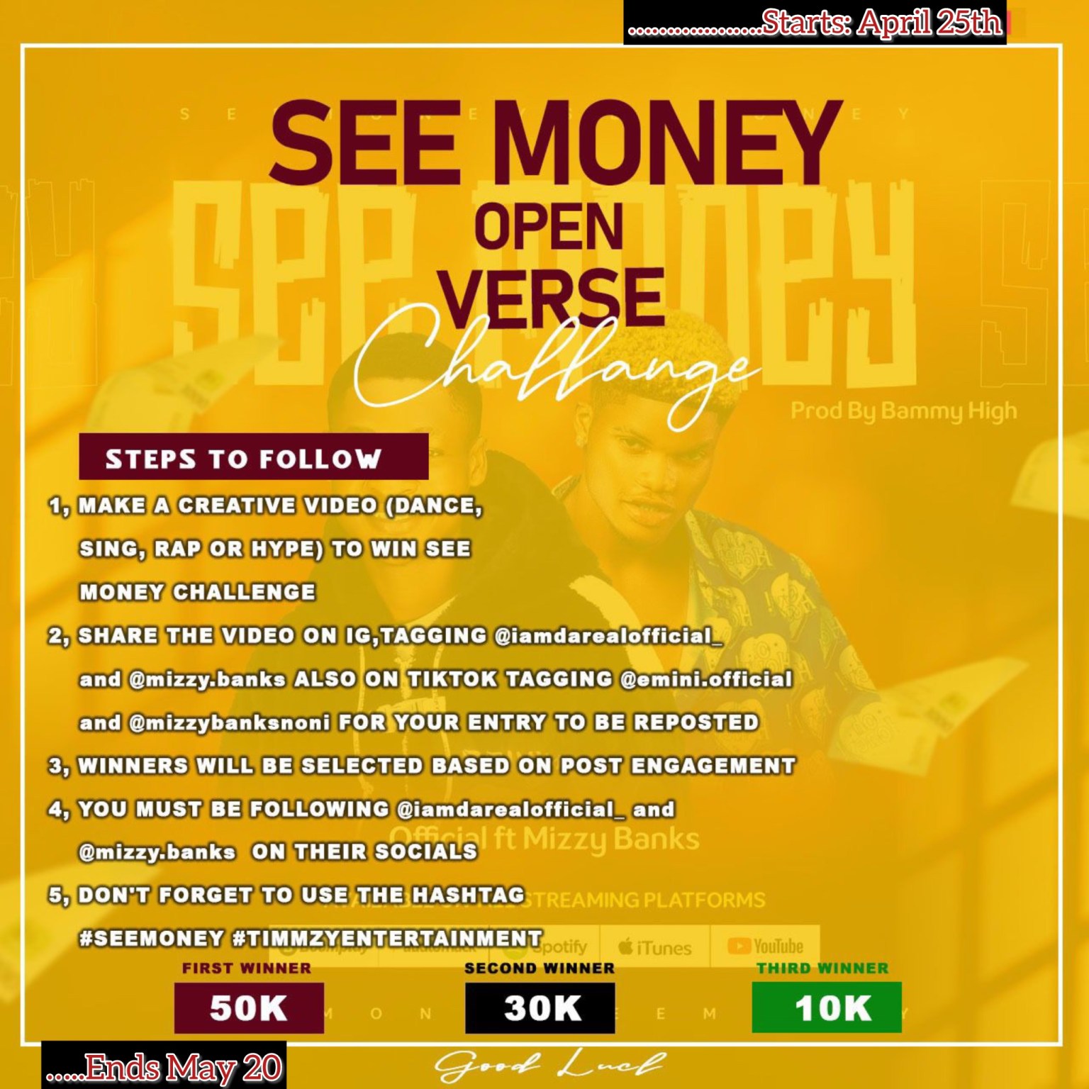 Emini Official Ft.Mizzy Banks – See Money open verse challenge [Mp3 Download]