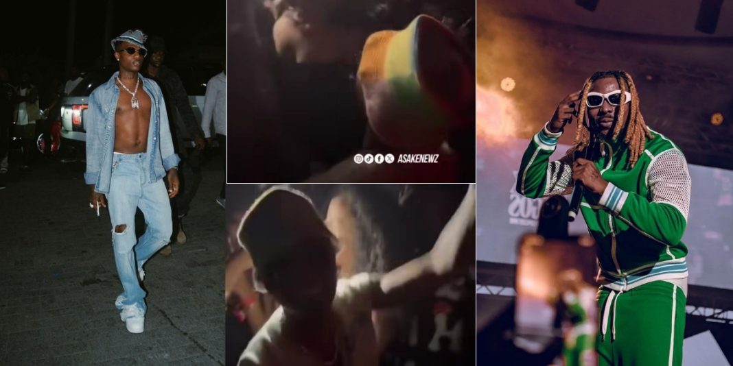 Big Wiz with no stress” – Wizkid vibes hard to Asake hit song at nightclub in London